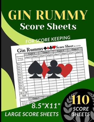 Book cover for GIN RUMMY Score Sheets