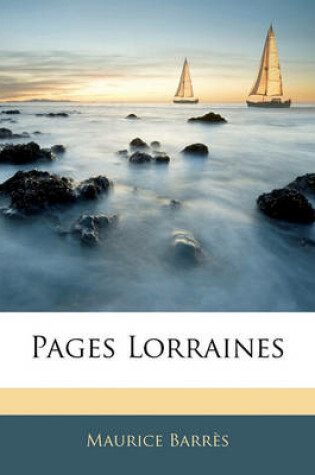 Cover of Pages Lorraines