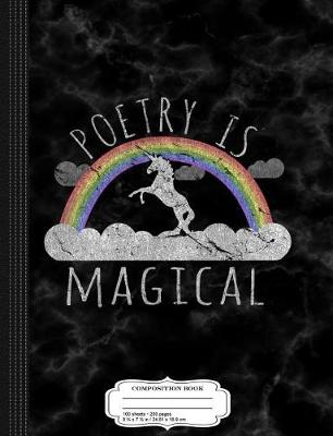 Book cover for Vintage Poetry Is Magical Composition Notebook