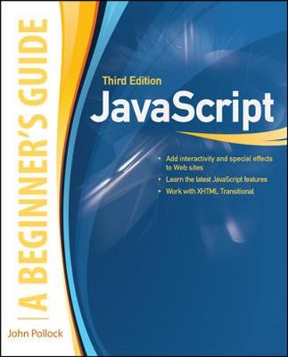 Book cover for JavaScript, A Beginner's Guide, Third Edition