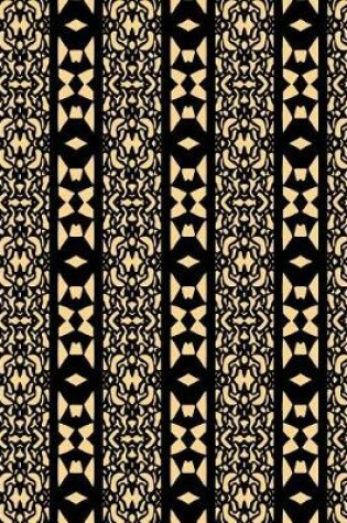 Cover of Black and Straw Yellow Pattern Notebook