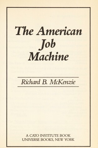 Cover of American Job Machine