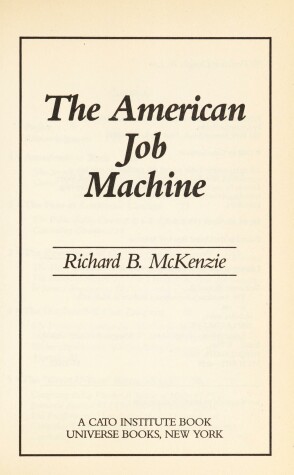 Book cover for American Job Machine