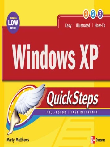 Book cover for Windows XP Quicksteps