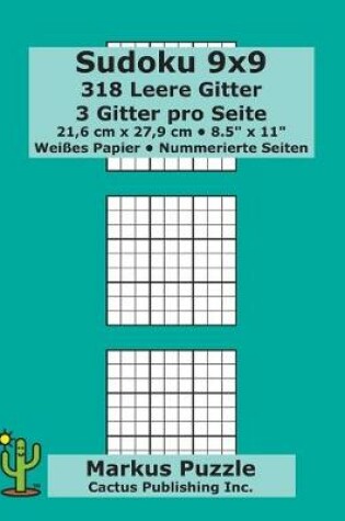 Cover of Sudoku 9x9 - 318 leere Gitter