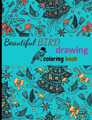 Book cover for Beautiful BIRD coloring book drawing