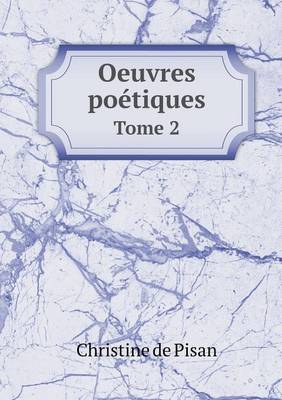 Book cover for Oeuvres poétiques Tome 2