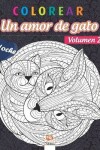 Book cover for colorear - Un amor de gato - Volumen 2 - Noche