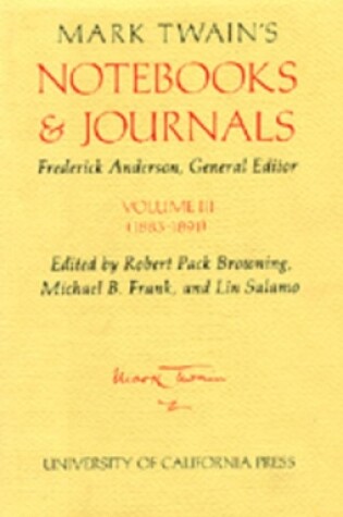 Cover of Mark Twain's Notebooks and Journals, Volume III