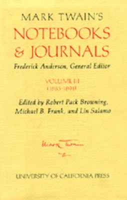 Book cover for Mark Twain's Notebooks and Journals, Volume III