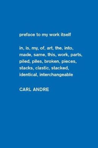 Cover of Carl Andre