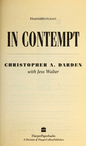 Book cover for In Contempt