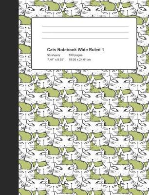 Cover of Cats Notebook Wide Ruled 1