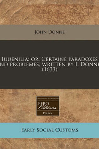 Cover of Iuuenilia