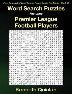 Book cover for Word Search Puzzles Featuring Premier League Football Players