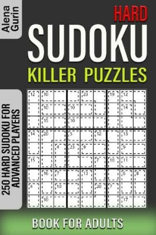 Cover of Hard Sudoku Killer Puzzles Book for Adults