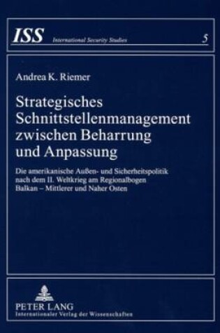 Cover of Strategisches Schnittstellenmanagement Zwischen Beharrung Und Anpassung