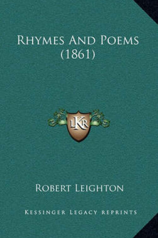 Cover of Rhymes and Poems (1861)