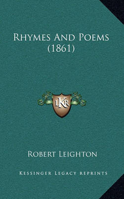 Book cover for Rhymes and Poems (1861)