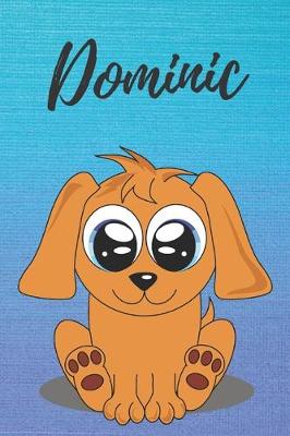 Book cover for Dominic dog coloring book / notebook / journal / diary