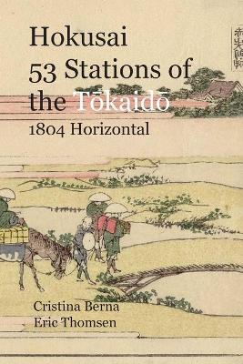 Book cover for Hokusai 53 Stations of the Tōkaidō 1804 Horizontal