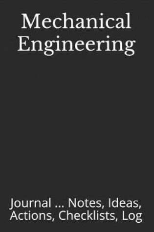 Cover of Mechanical Engineering