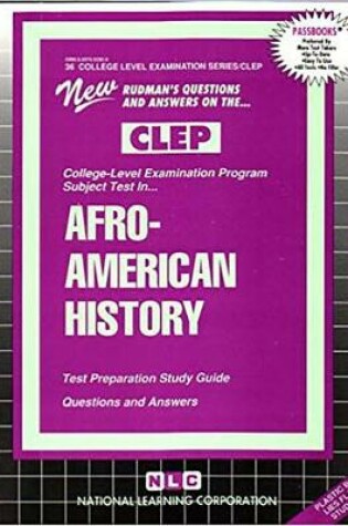 Cover of AFRO-AMERICAN HISTORY