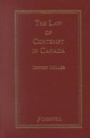 Book cover for The Law of Contempt in Canada