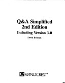 Book cover for 2/E Q & A Simplified, -Includ.Versn.3.0