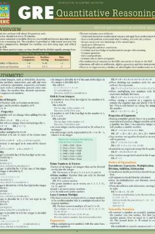 Cover of GRE - Quantitative Reasoning