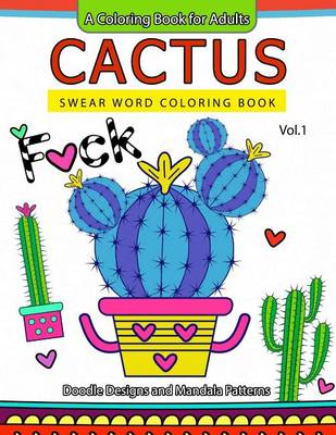 Cover of Cactus Swear Word Coloring Books Vol.1