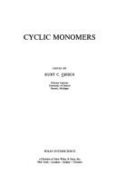 Cover of Cyclic Monomers