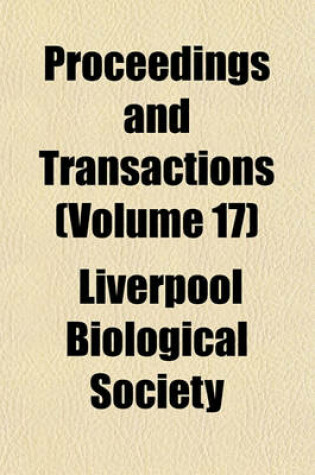 Cover of Proceedings and Transactions (Volume 17)