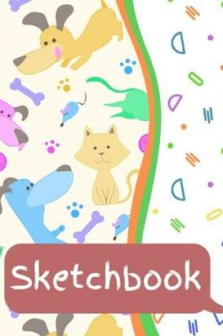 Cover of Sketchbook for Kids - Large Blank Sketch Notepad for Practice Drawing, Paint, Write, Doodle, Notes - Cute Cover for Kids 8.5 x 11 - 100 pages Book 17
