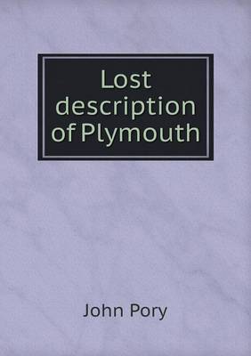 Book cover for Lost description of Plymouth