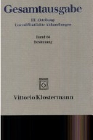 Cover of Gesamtausgabe