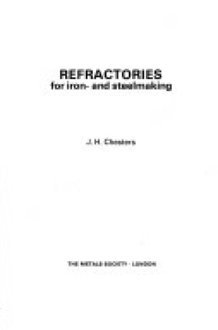 Cover of Refractories for Iron and Steelmaking