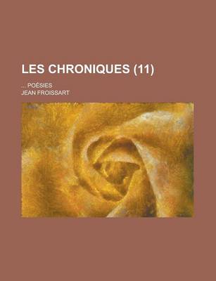 Book cover for Les Chroniques (11); Poesies