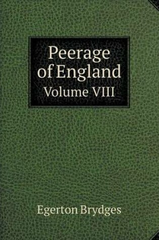 Cover of Peerage of England Volume VIII