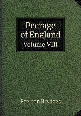 Book cover for Peerage of England Volume VIII