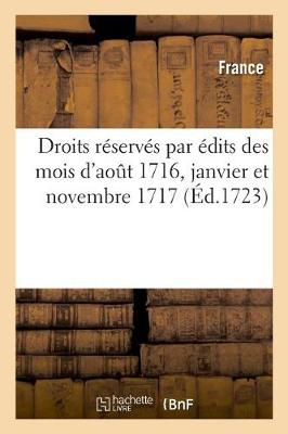 Book cover for Recueil Des Reglements, Tarifs Et Instructions Concernant Les Droits Reserves