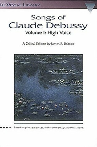 Cover of Songs of Claude Debussy