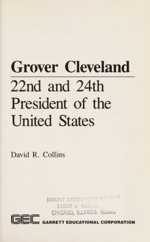 Book cover for Grover Cleveland