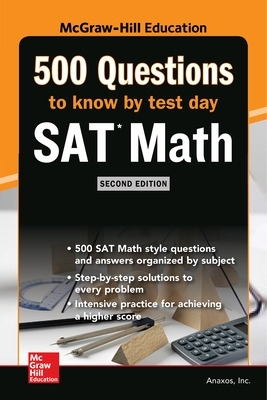 Book cover for 500 SAT Math Questions to Know by Test Day, Second Edition