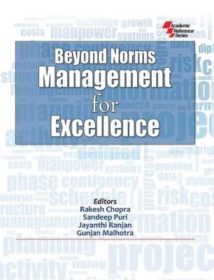 Book cover for Beyond Norms Management for Excellence