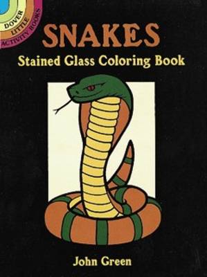 Book cover for Snakes Stained Glass Colouring Book