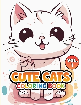 Book cover for Cute Cats Coloring Book