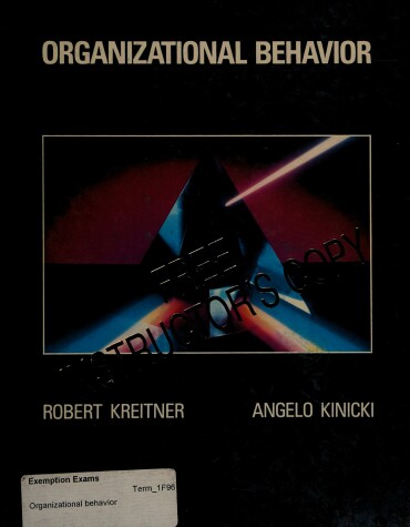 Book cover for Organizational Behaviour