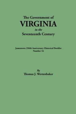 Cover of Government of Virginia in the 17th Century