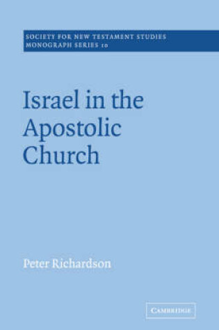 Cover of Israel in the Apostolic Church